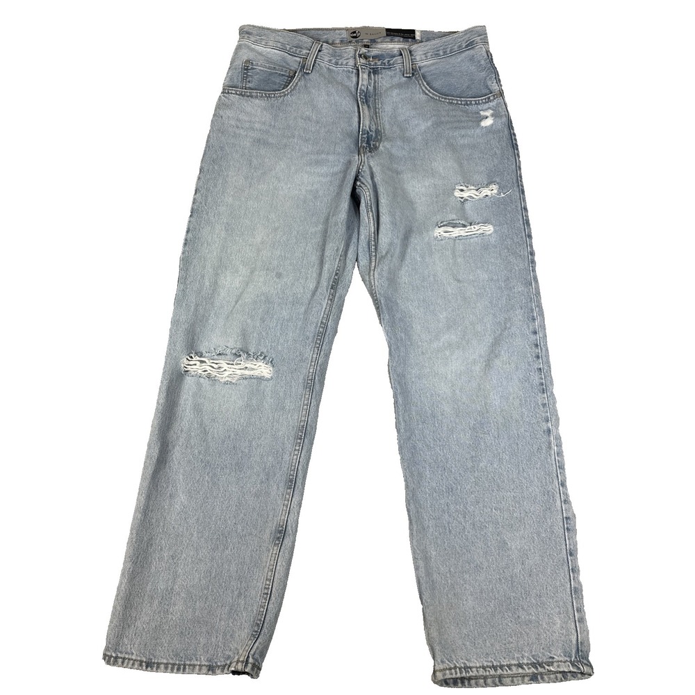 Levi's Silvertab '94 Baggy Fit Loose Light Wash Distressing Women's 32x31